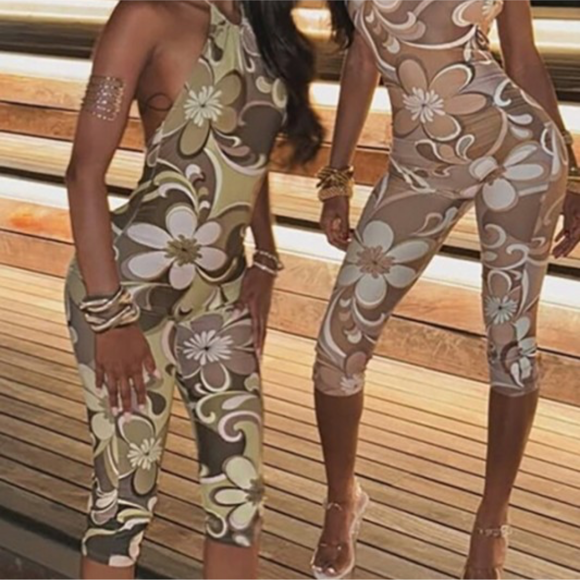 Curves & Petals Jumpsuit
